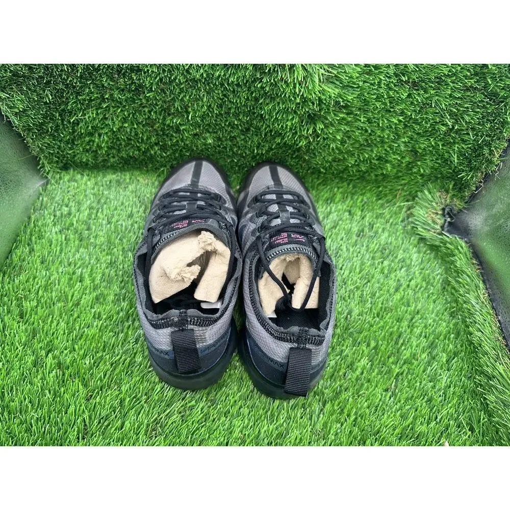 Nike Air VaporMax 2019 AJ2616-003 Athletic Sneaker Boys 6 Black Woven Running